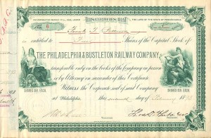Philadelphia and Bustleton Railway Co.